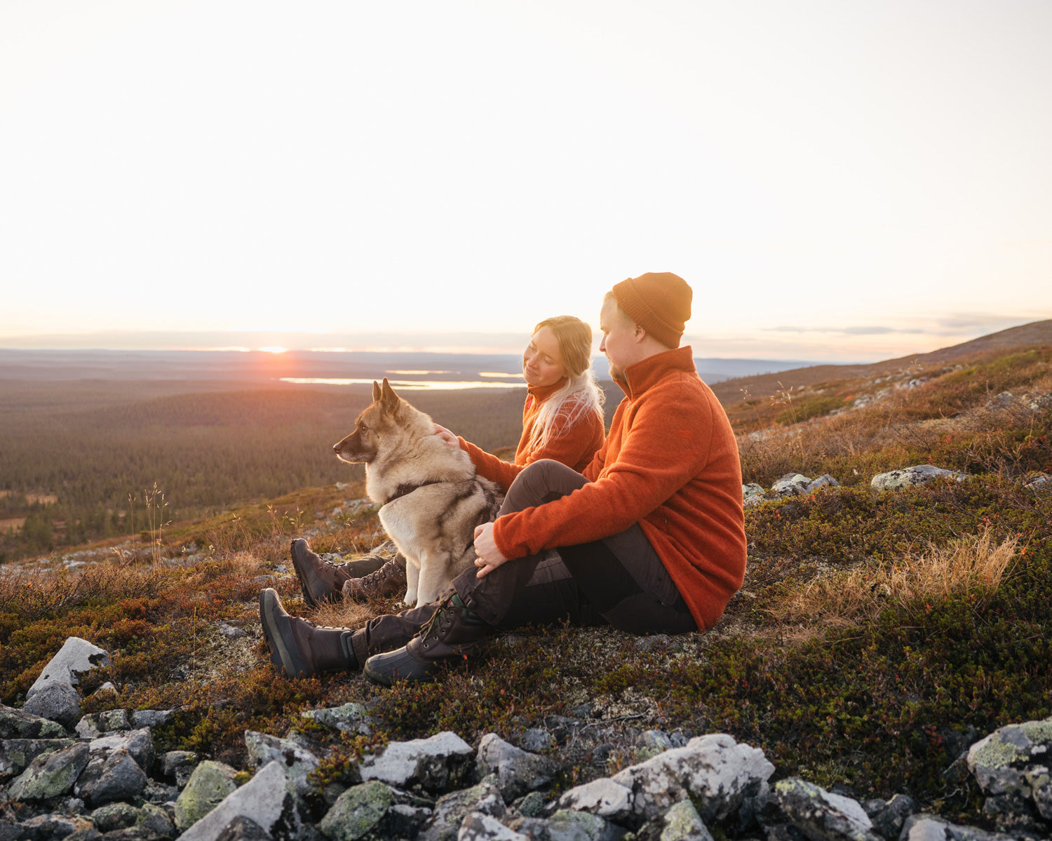 Ruskovilla hilla villafleecetakit
