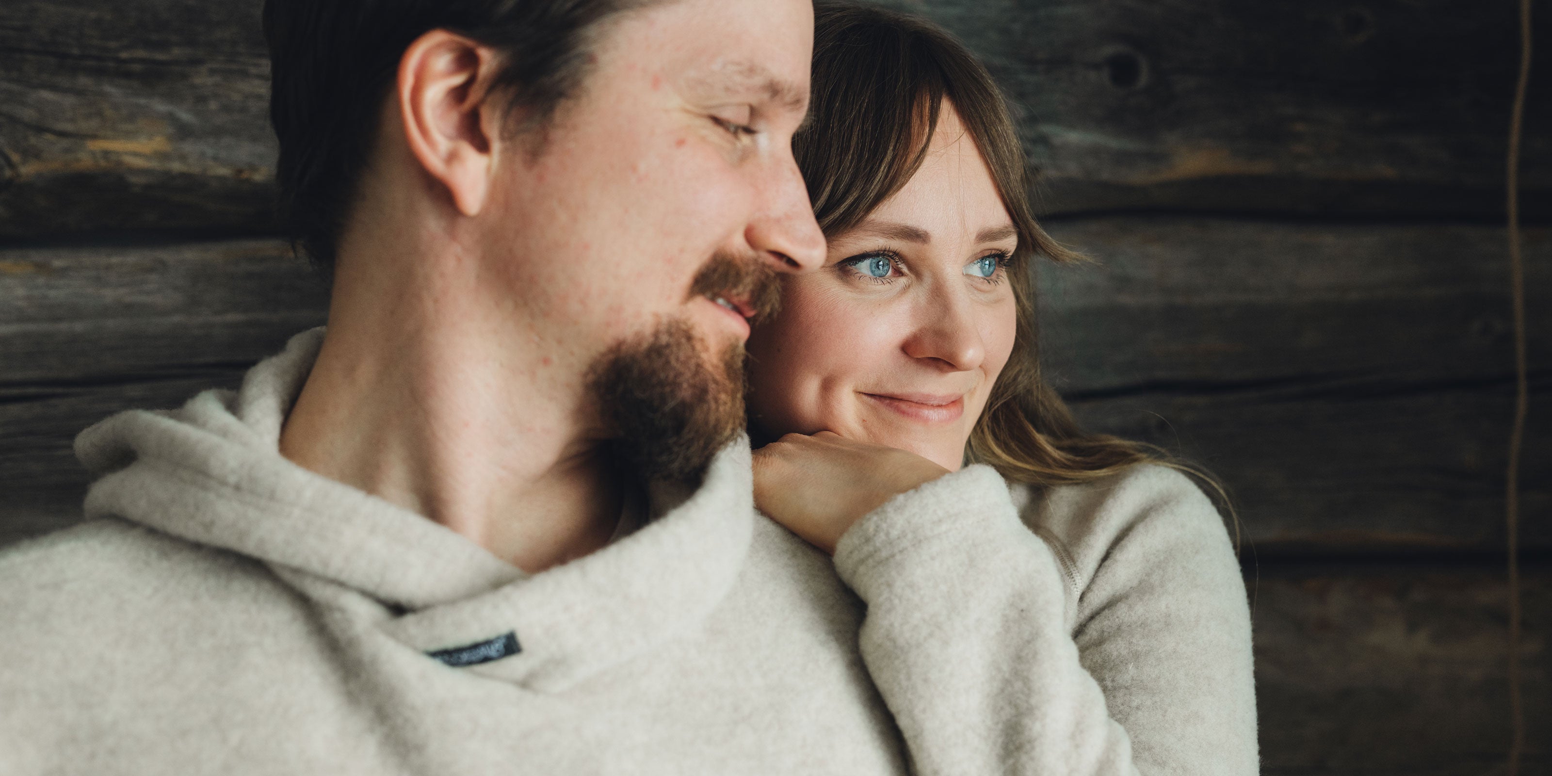 Ruskovillan dyyni unisex villafleecehuppari ja naisten villafleecetakki