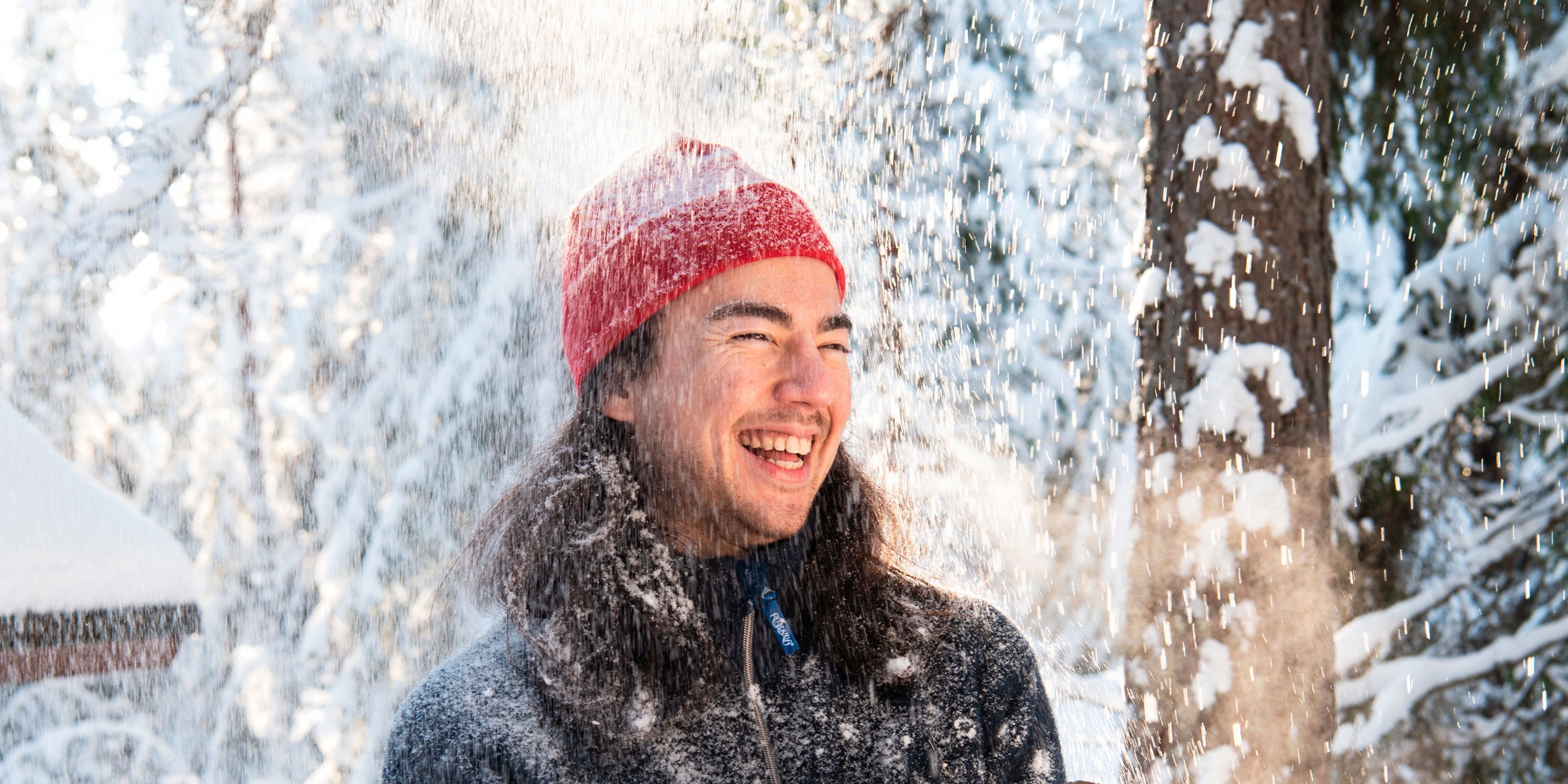 Ruskovilla aikuisten punainen merinovillapipo