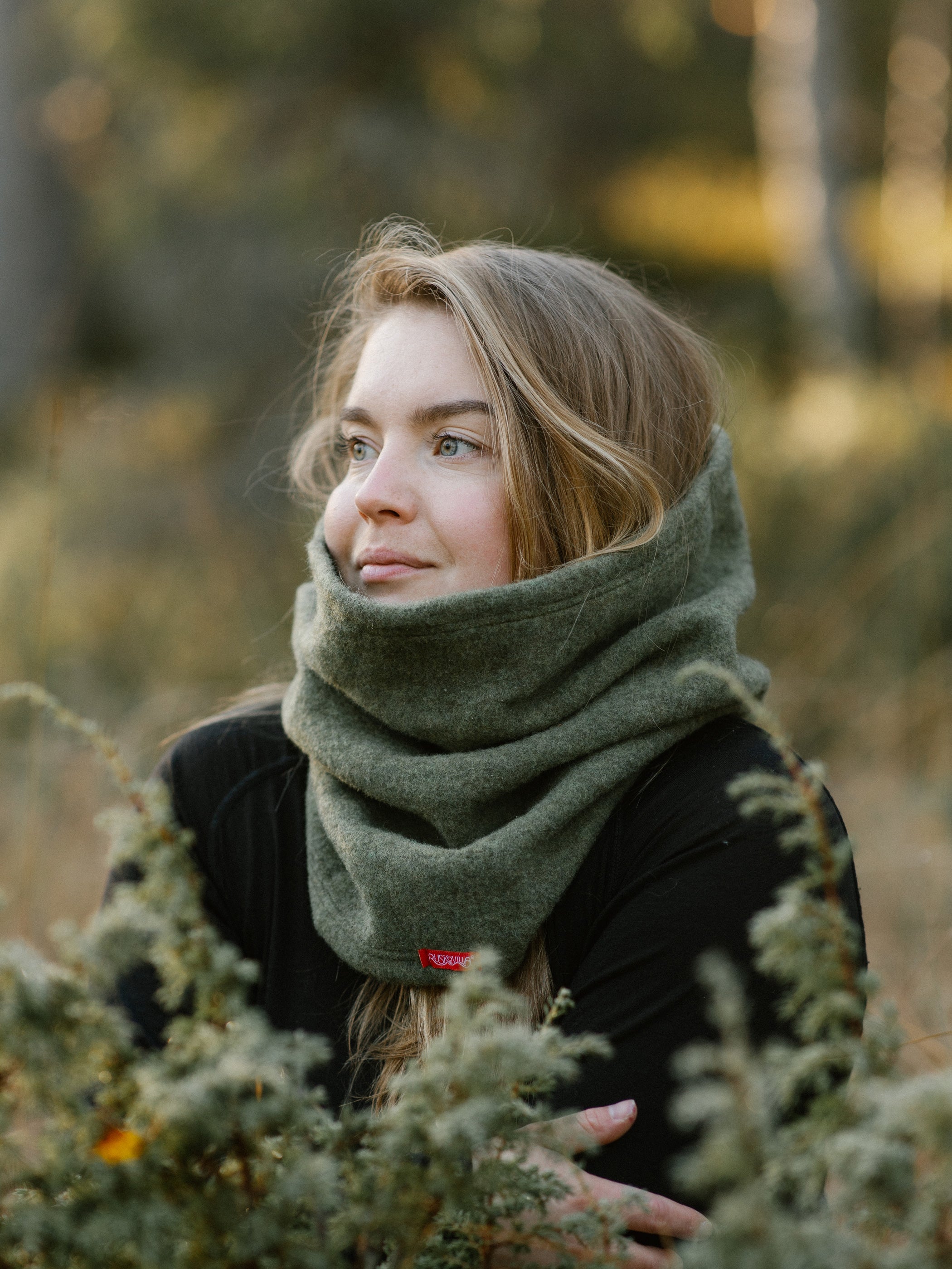 Villafleece tuubihuivi sammal