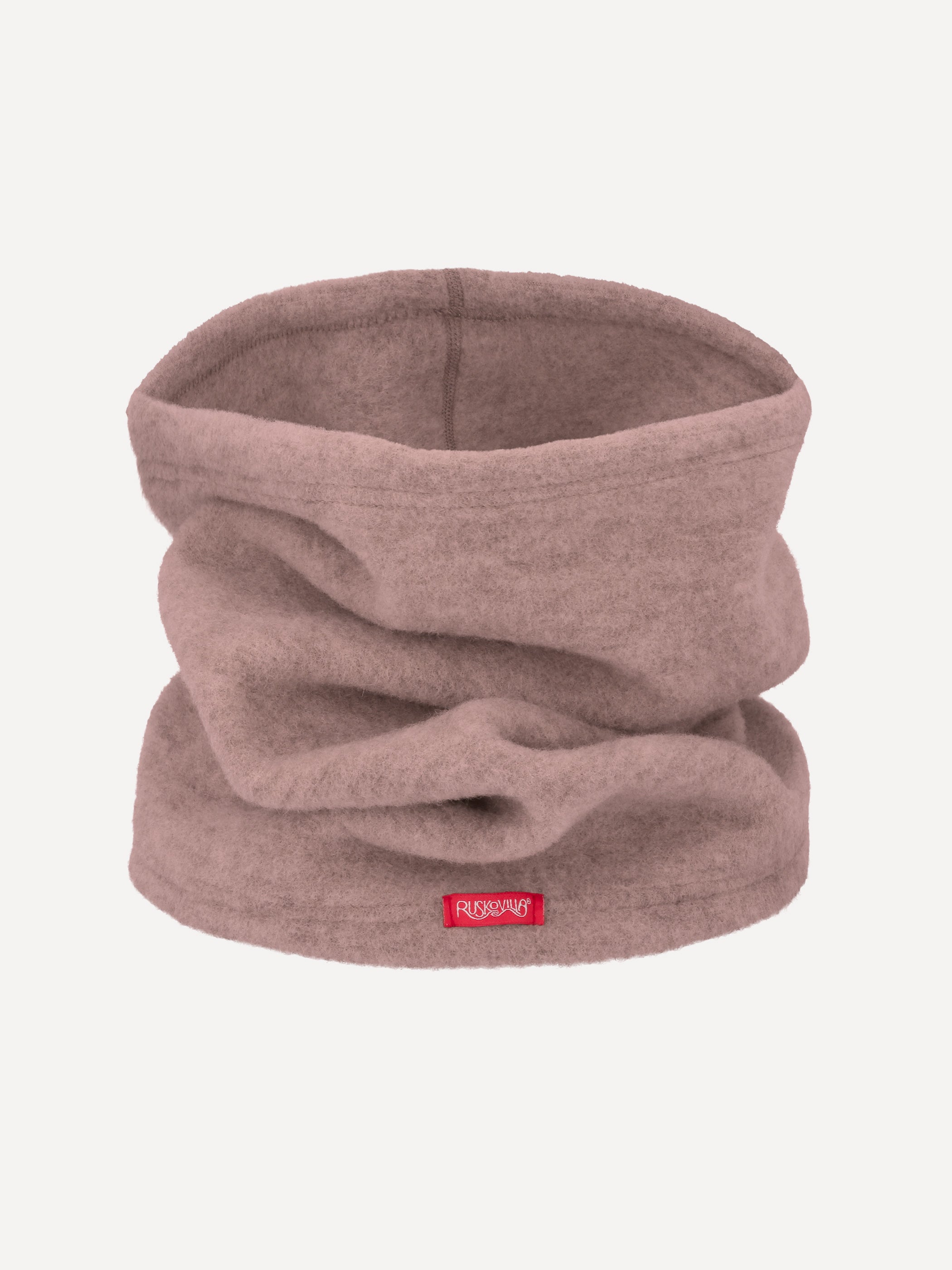 Ruskovilla leveä tuubihuivi villafleeceä, kanerva