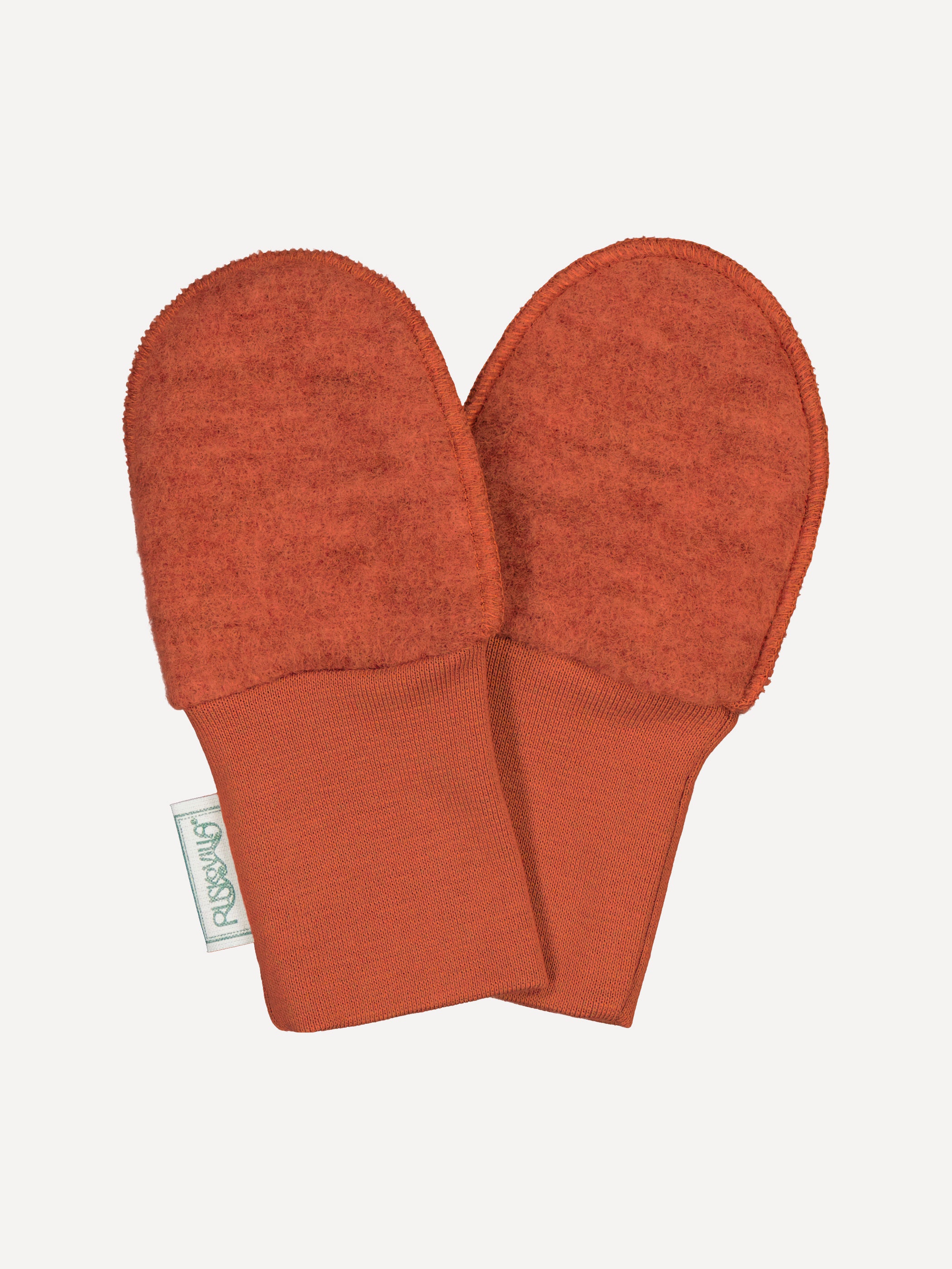 Ruskovilla vauvan ensilapaset villafleeceä, hilla / oranssi