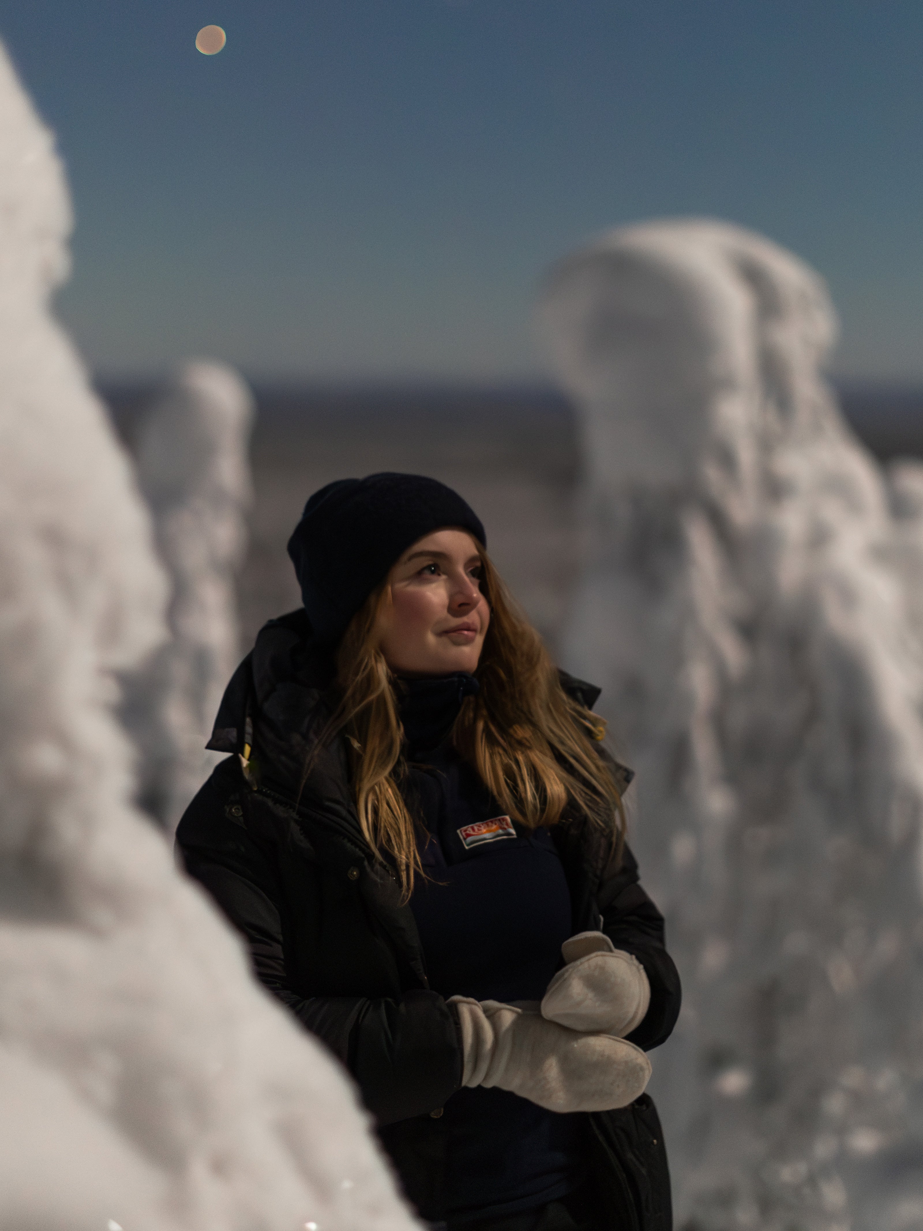 OUTLET: Mittens, wool fleece, greige