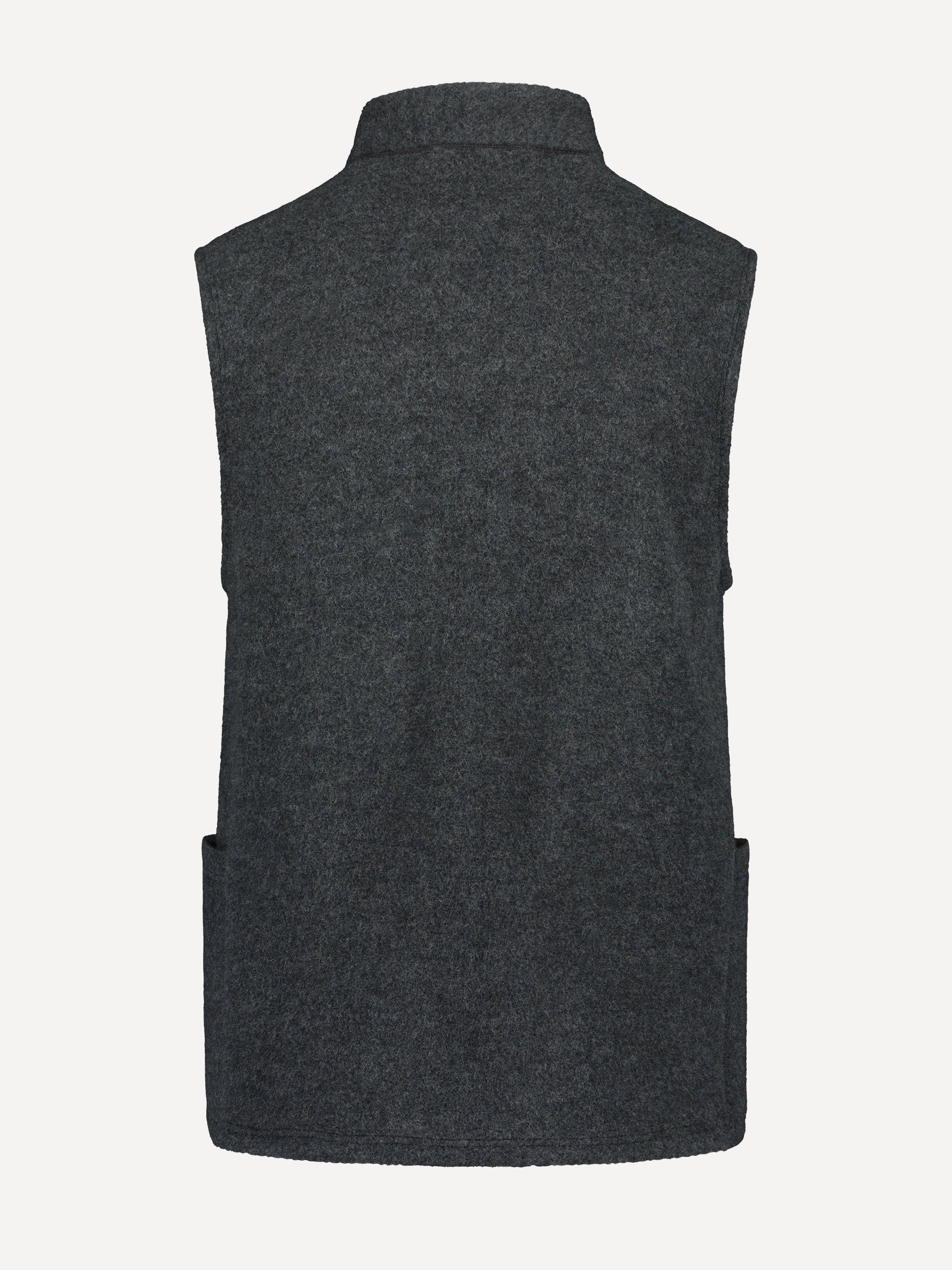Ruskovilla villafleeceliivi antrasiitti, unisex, takaa