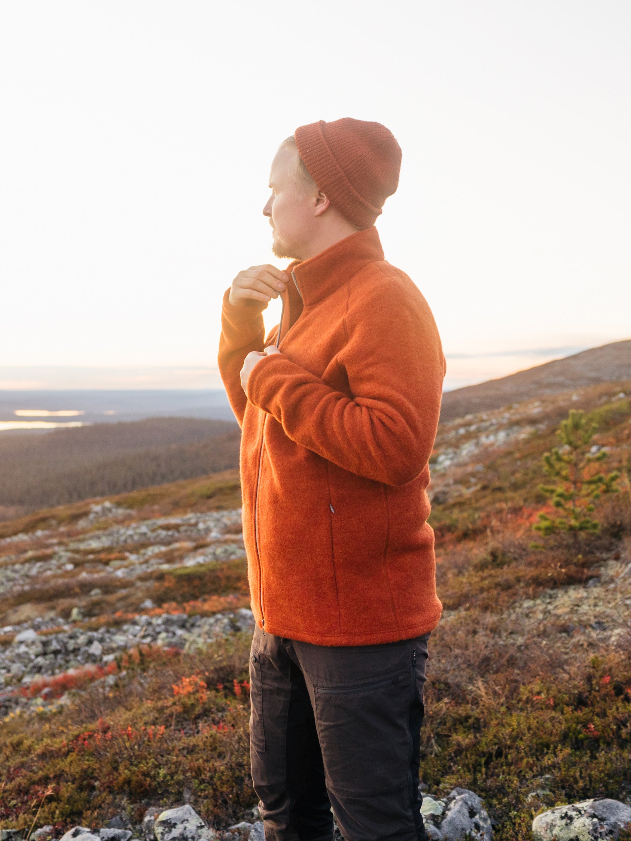 Hilla villafleecetakki, 100 % merinovillafleece