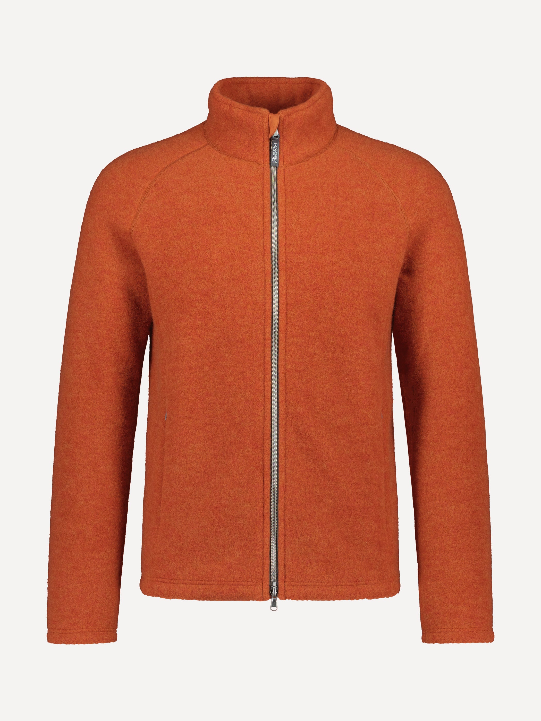 Ruskovilla miesten villafleecetakki, hilla, oranssi