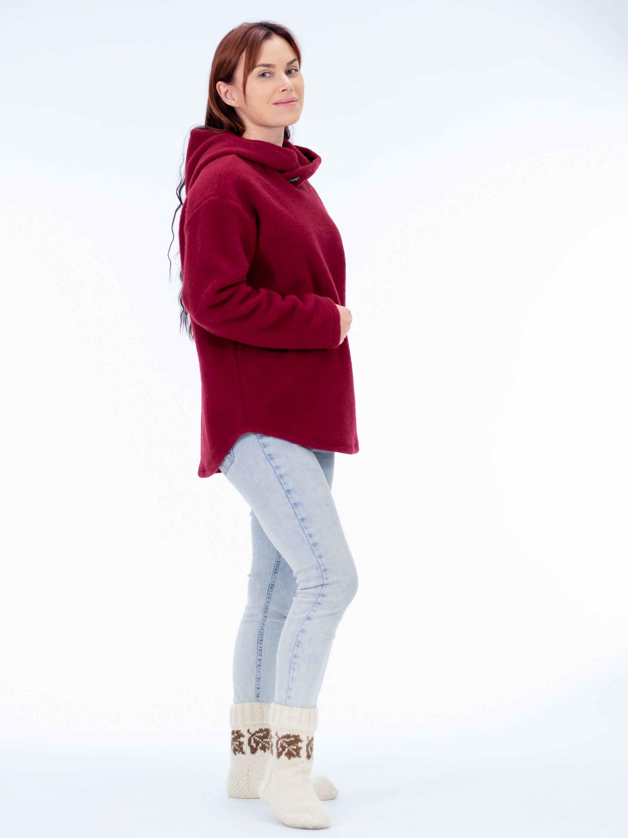 Ruskovillan villafleecehupapari, karpalo, sivusta