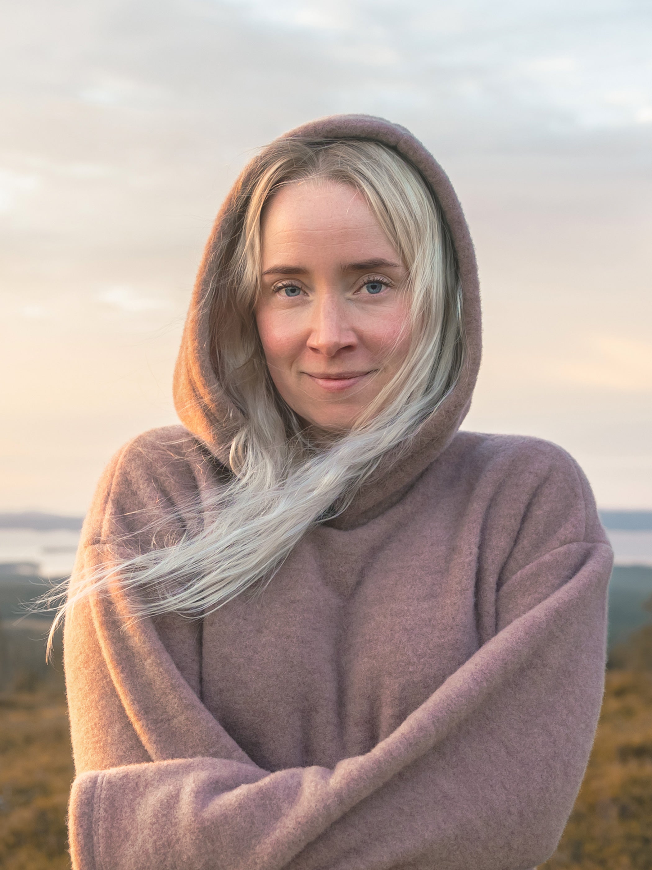 Ruskovillan villafleecehuppari, kanerva, unisex