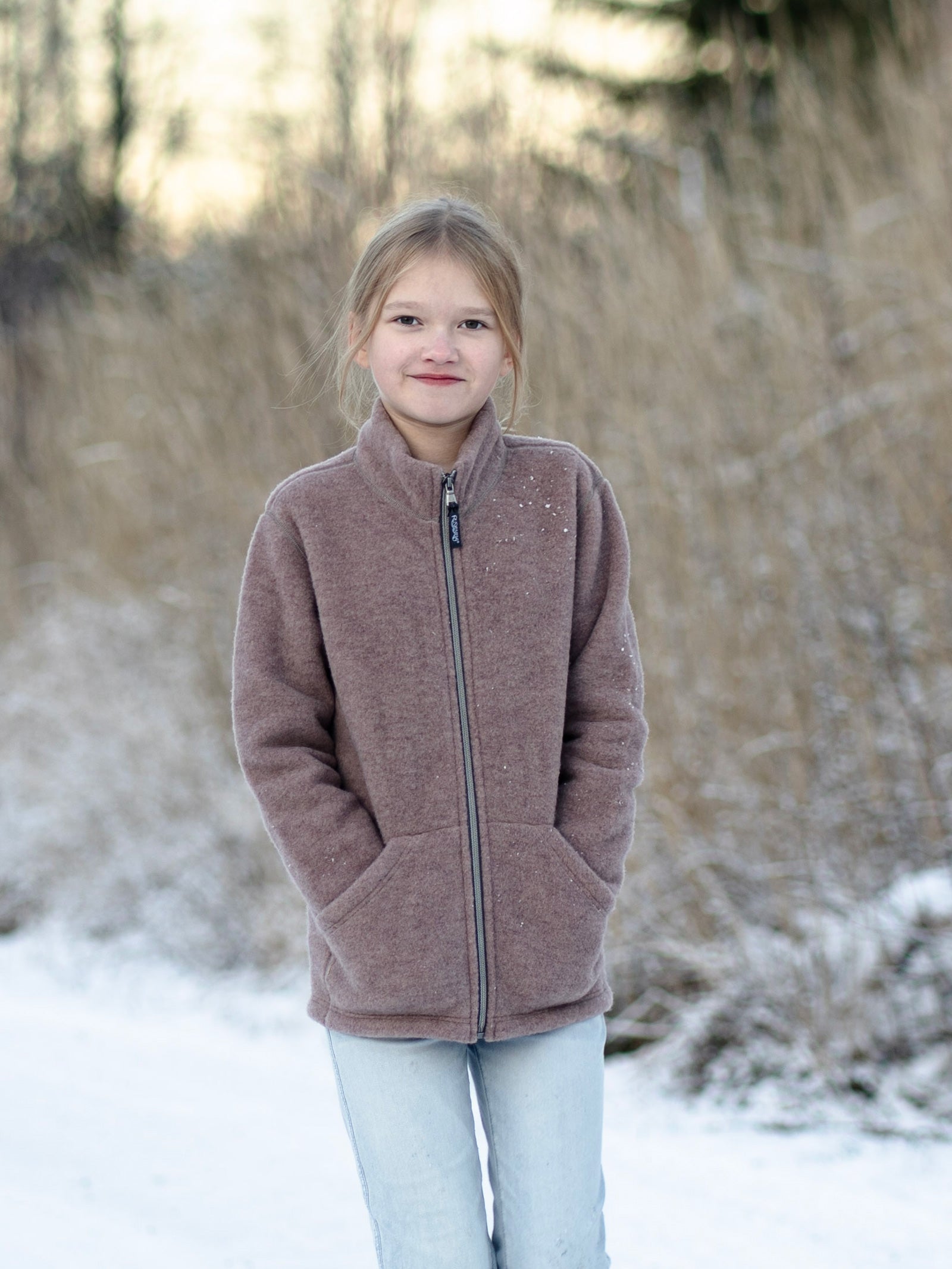 Lasten kanerva villafleecetakki