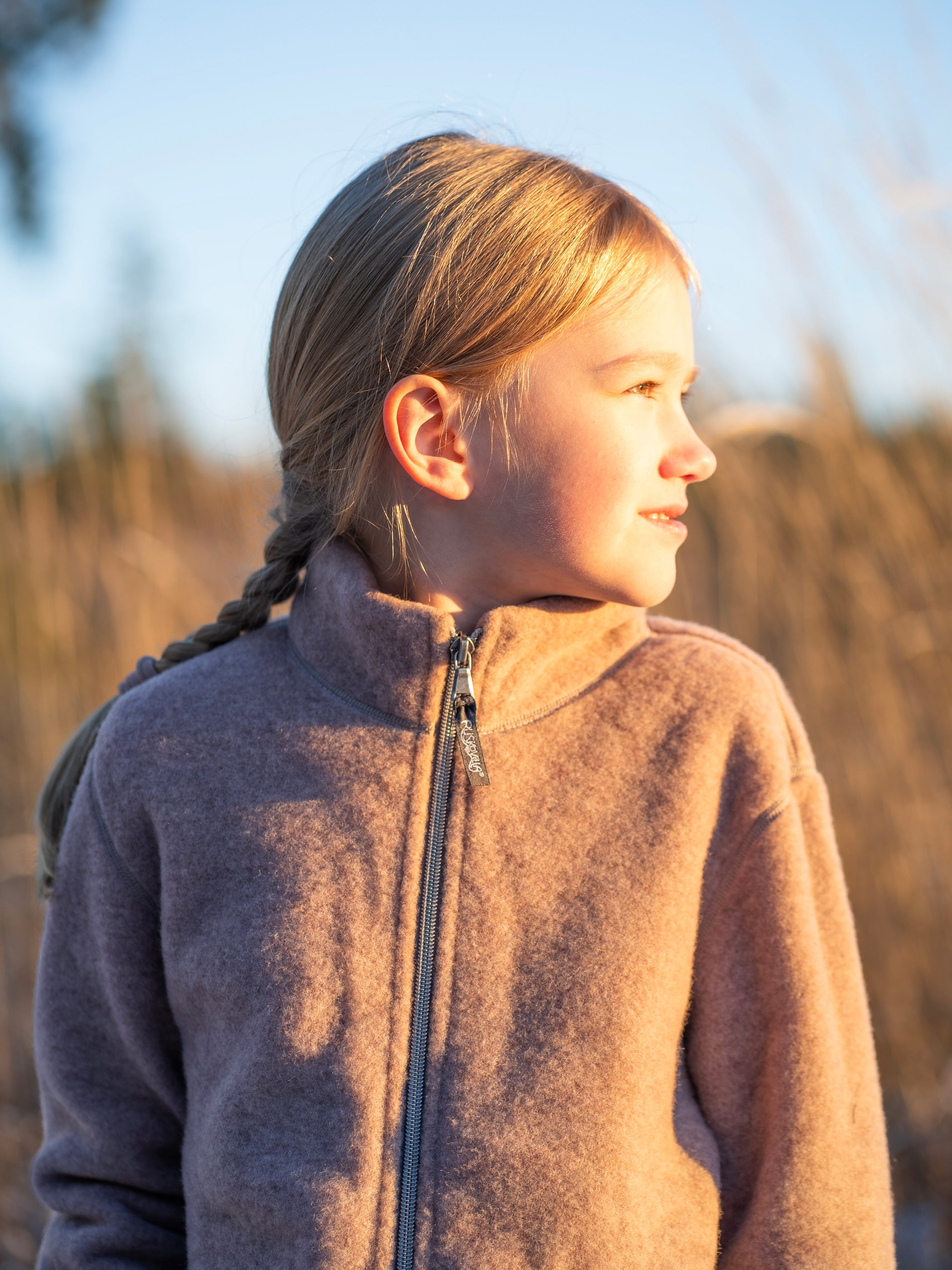 Lasten villafleecetakki, kanerva