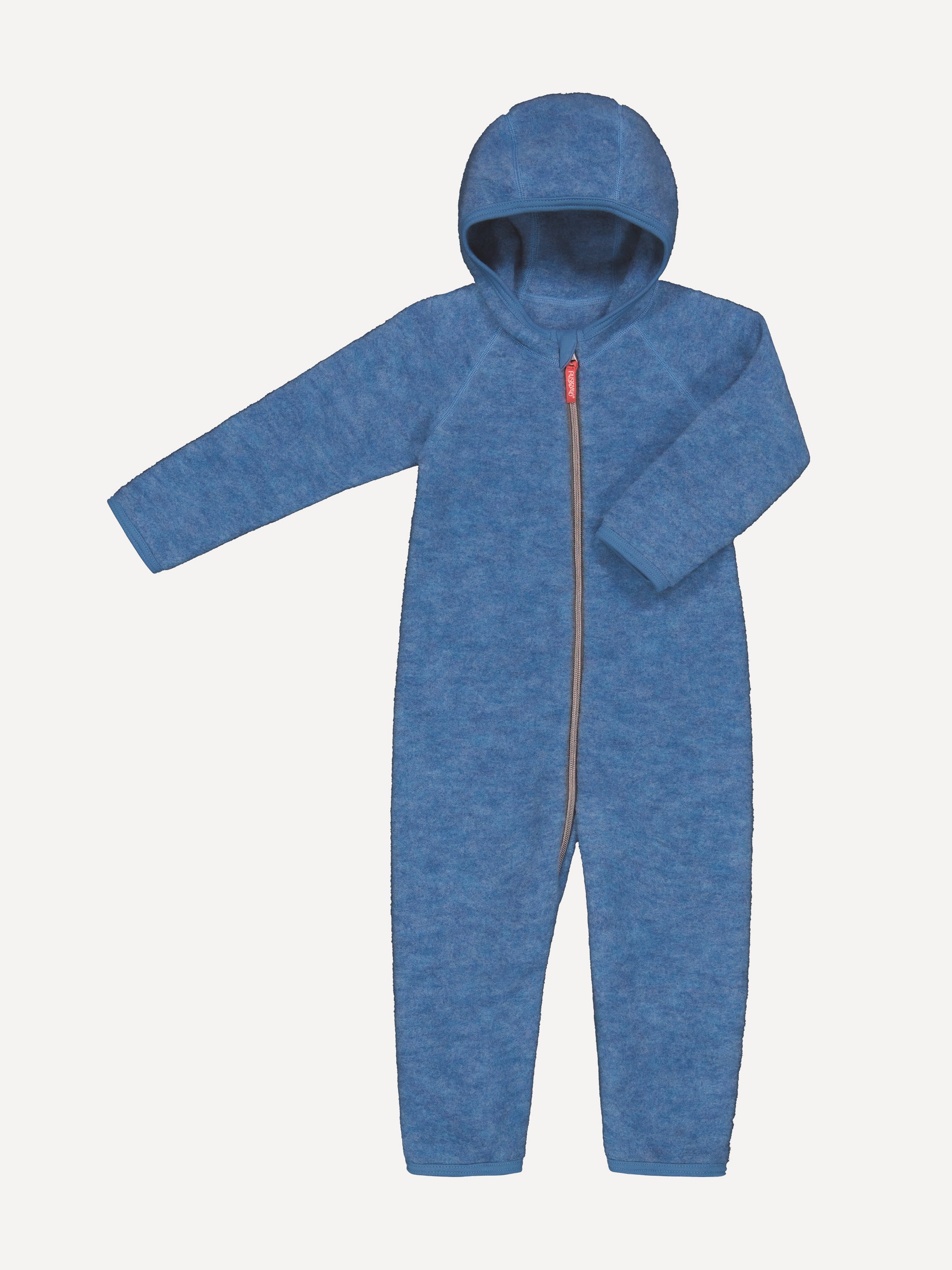 Children's overalls, wool fleece, sky blue