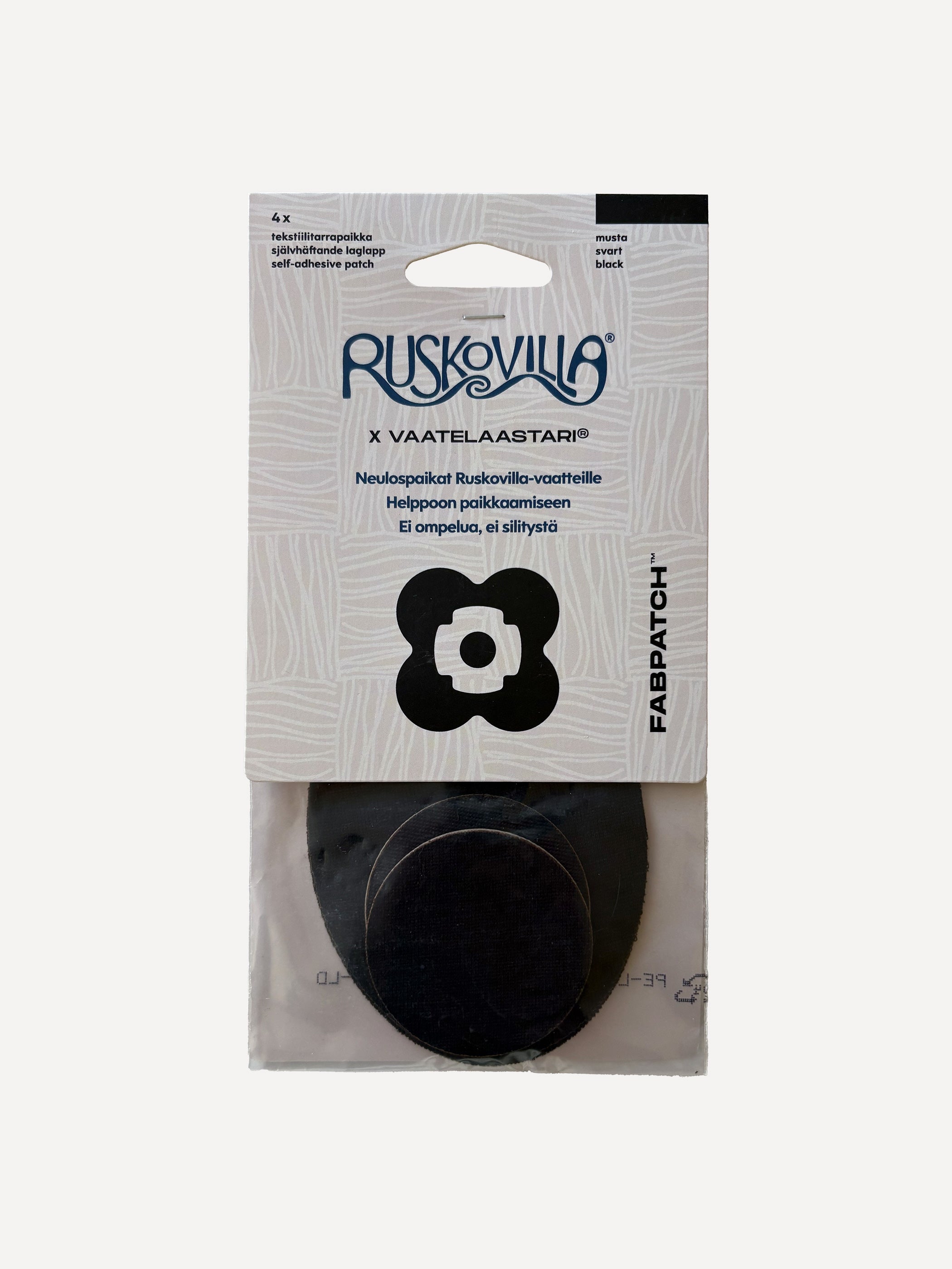 Ruskovilla Vaatelaastari silkkivillaa, musta