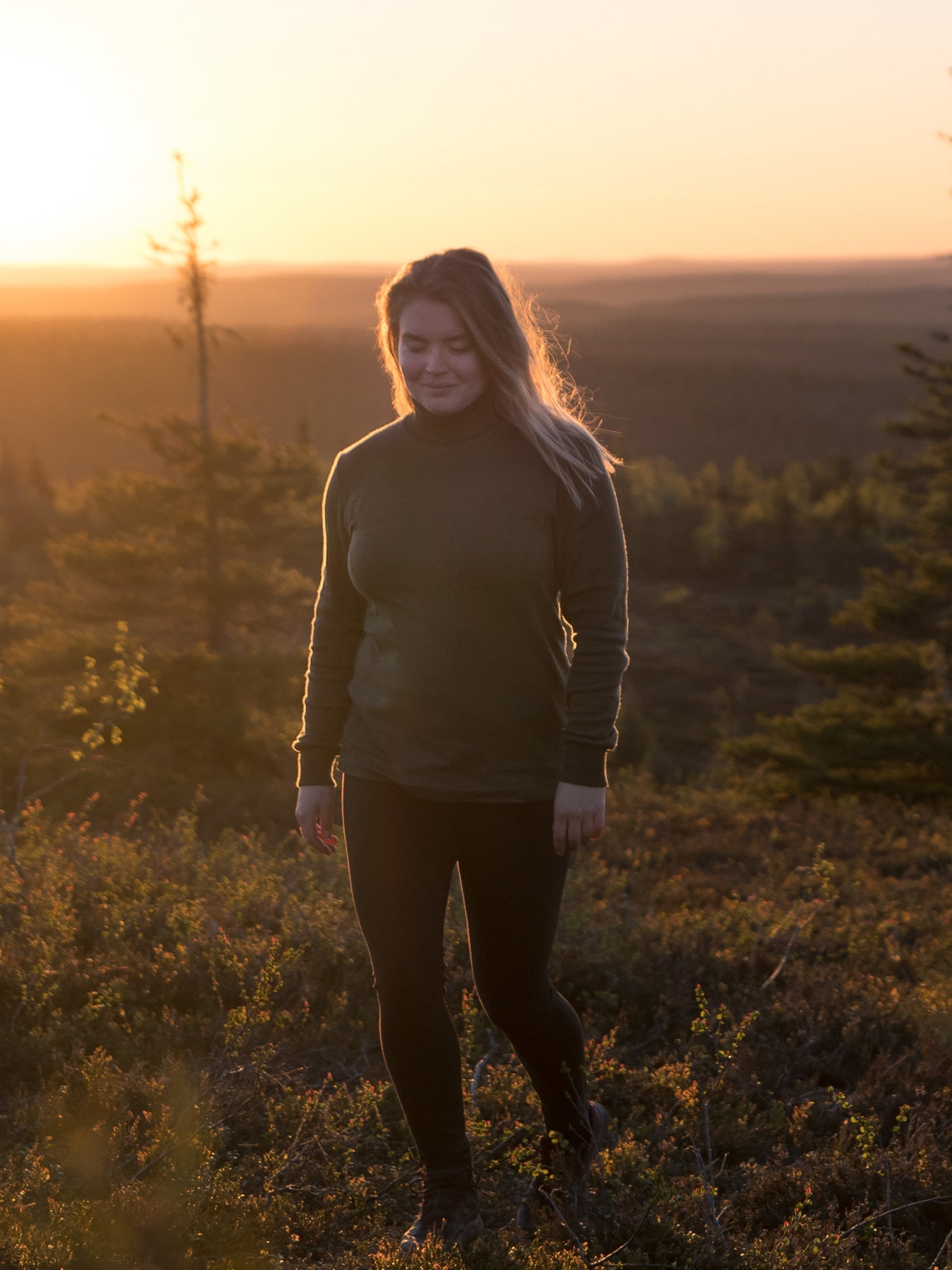 Poolopaita merinovillaa, unisex, vihreä - Ruskovilla