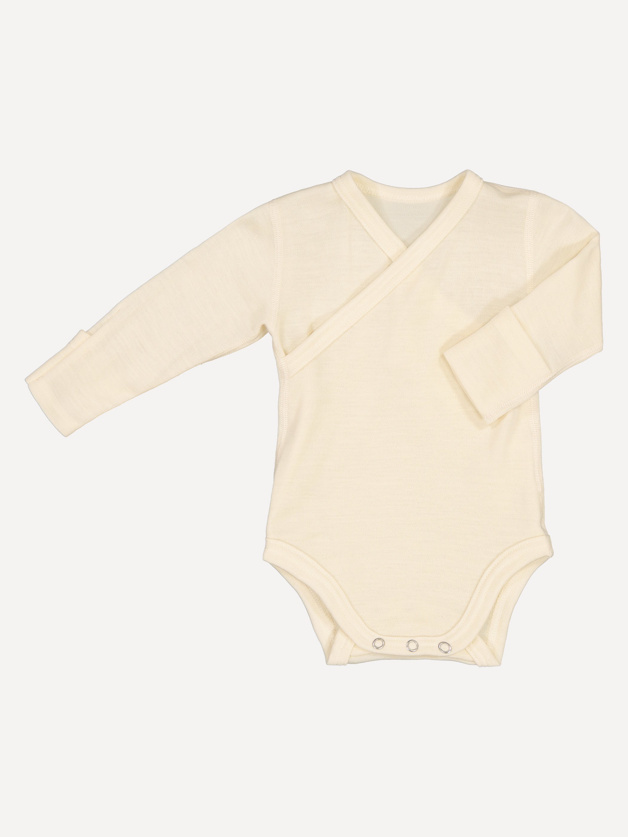 Baby body, merino wool, white