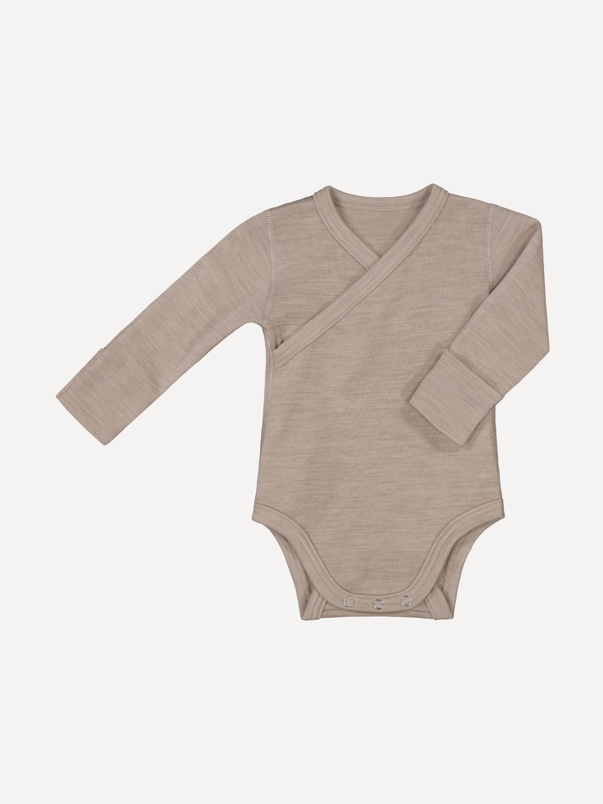 Baby body, merino wool, sand