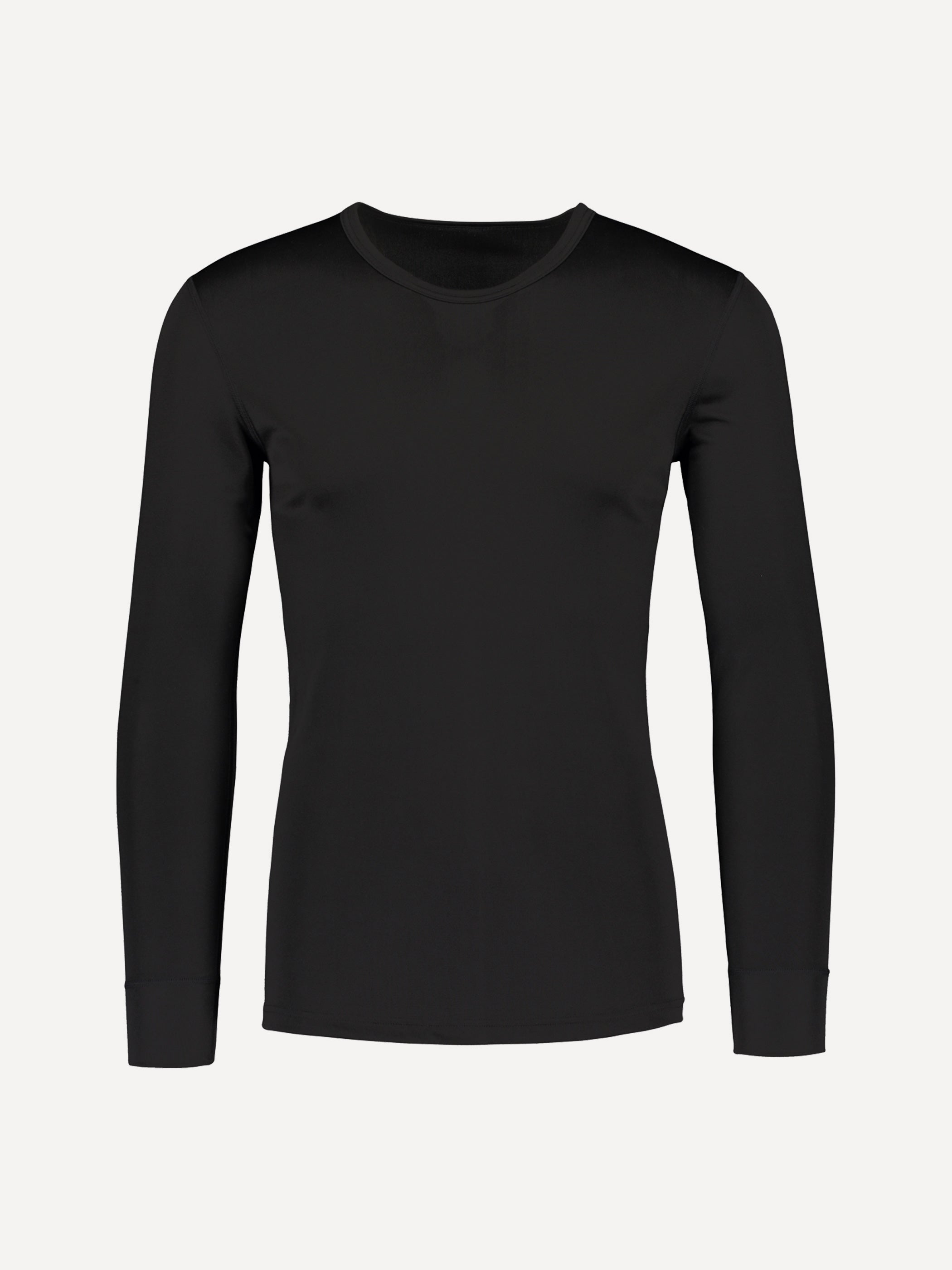 OUTLET: Children's long-sleeved undershirt, silk, black