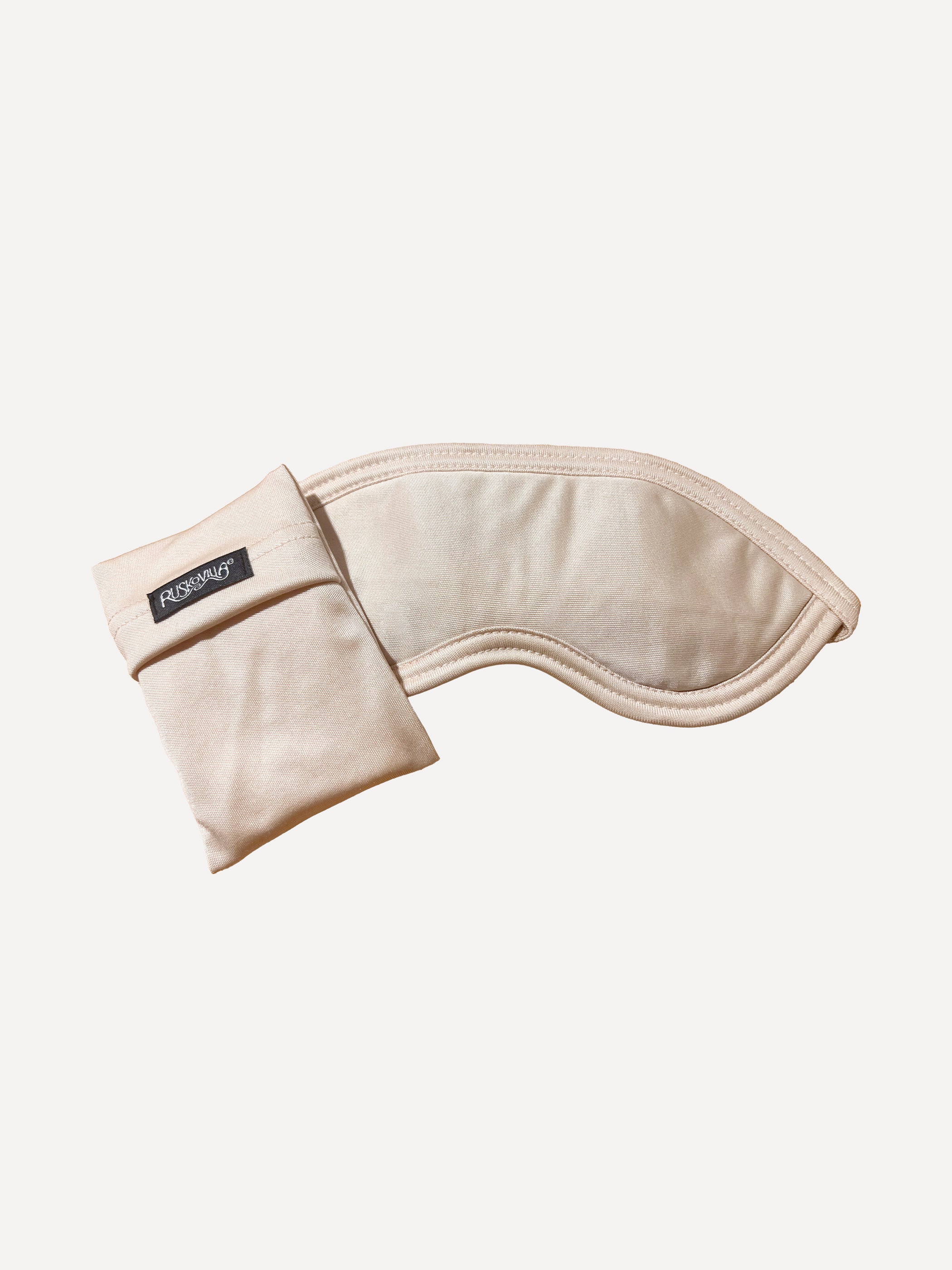 Ruskovilla unimaski ja säilytyspussukka luomusilkkiä, puuteri