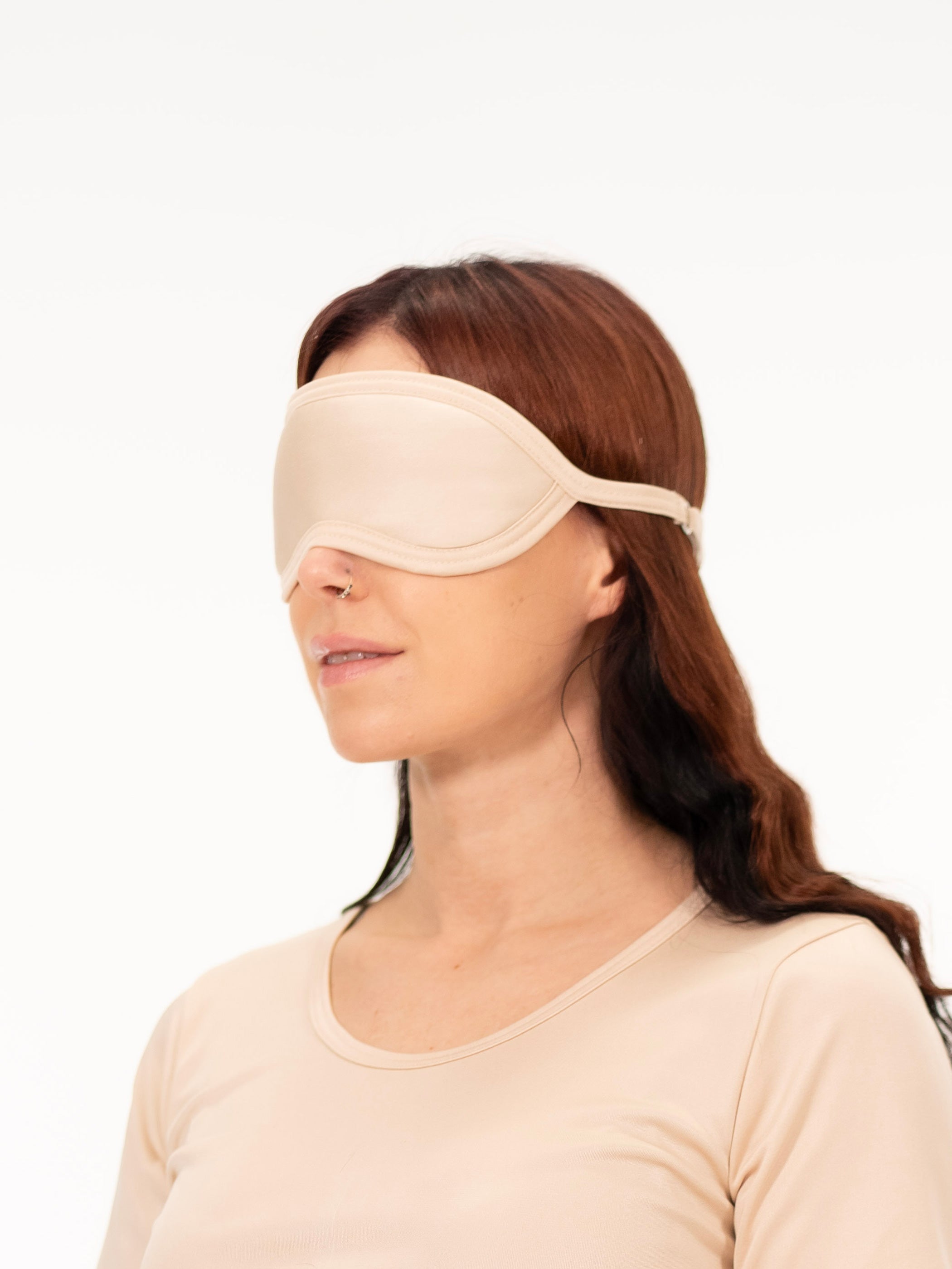 Ruskovilla silkki unimaski, puuteri