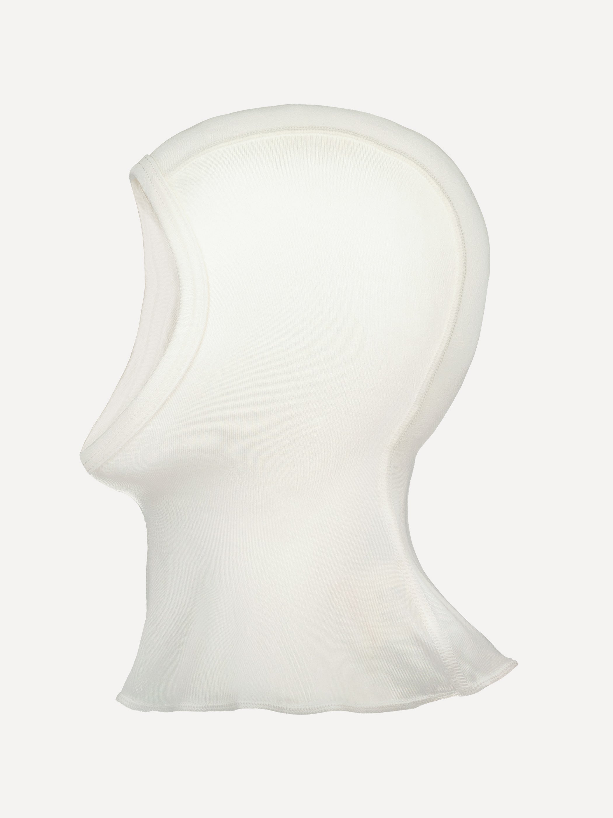 Children's balaclava, silk, white