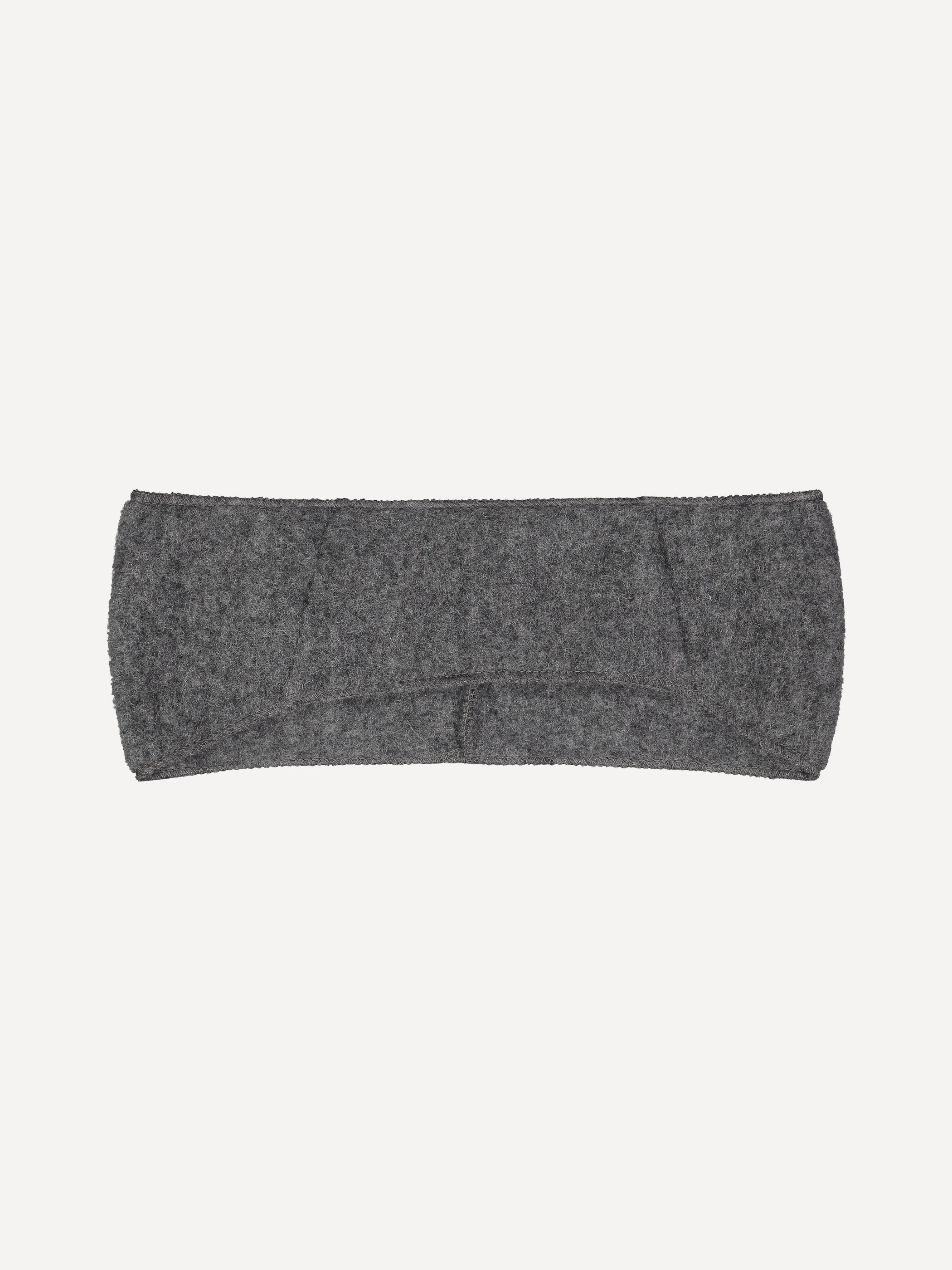 Headband wool fleece, grey