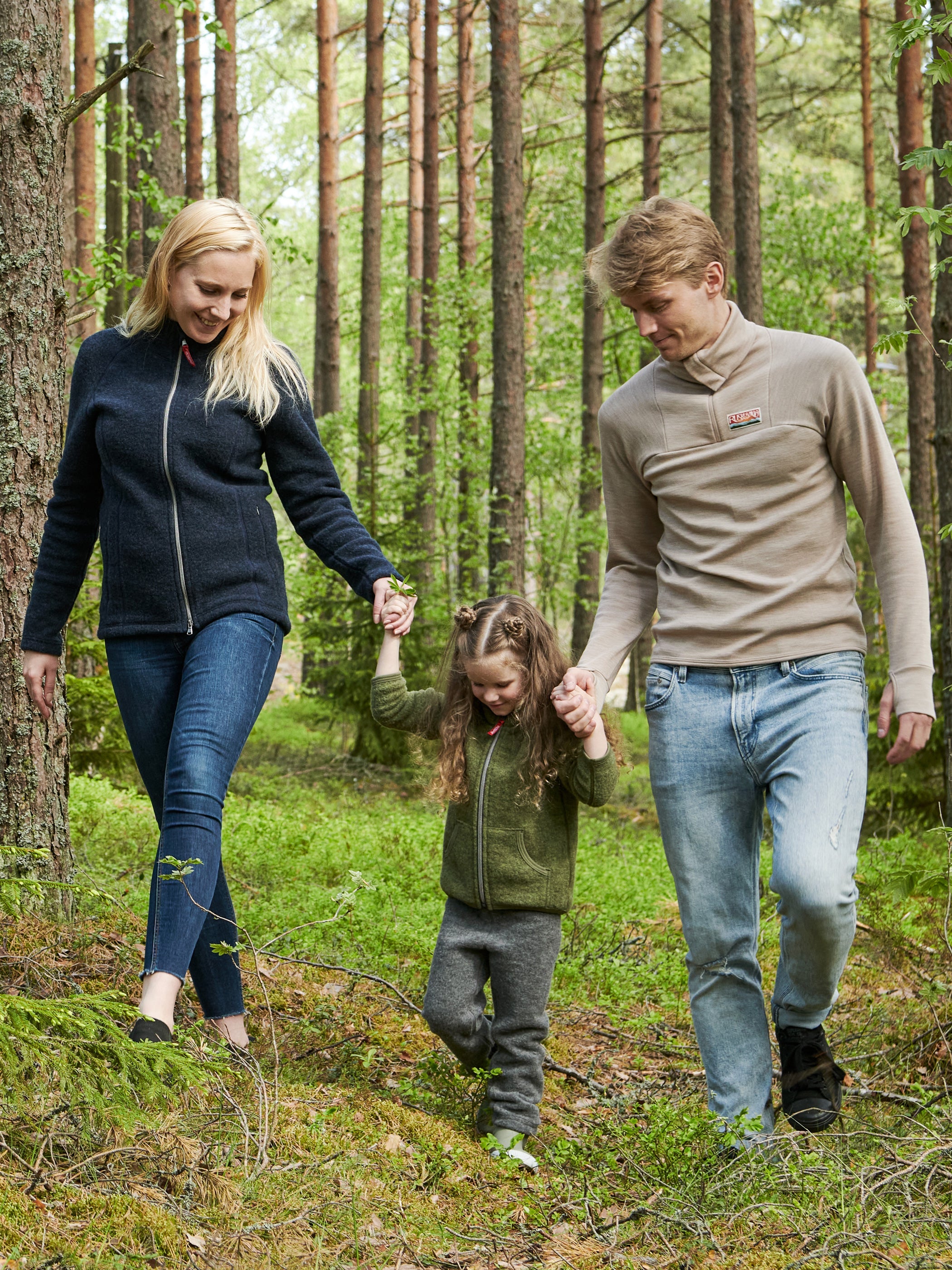 Naisten villafleecetakki, sininen - Ruskovilla