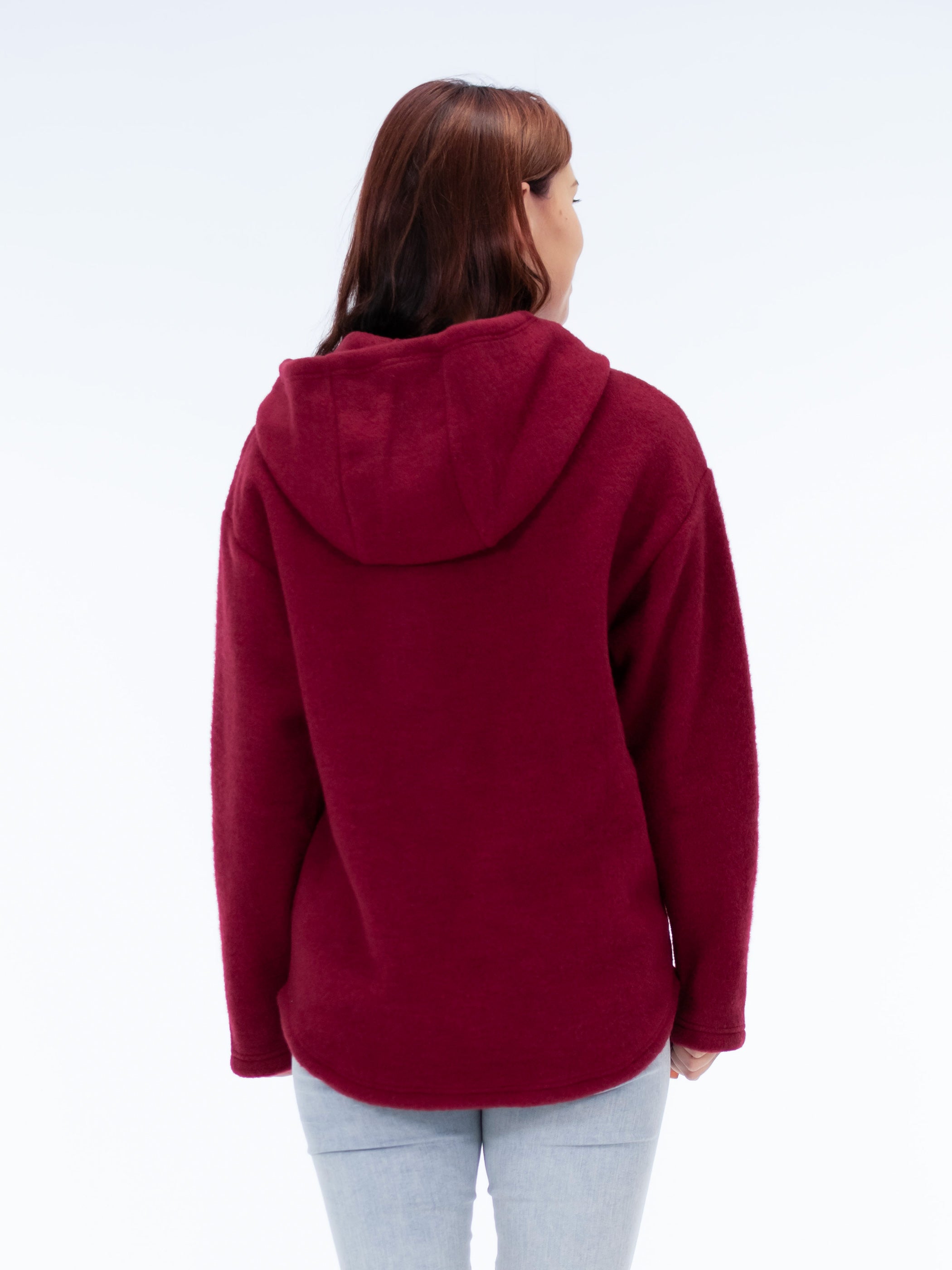 Ruskovillan villafleecehuppari karpalo takaa