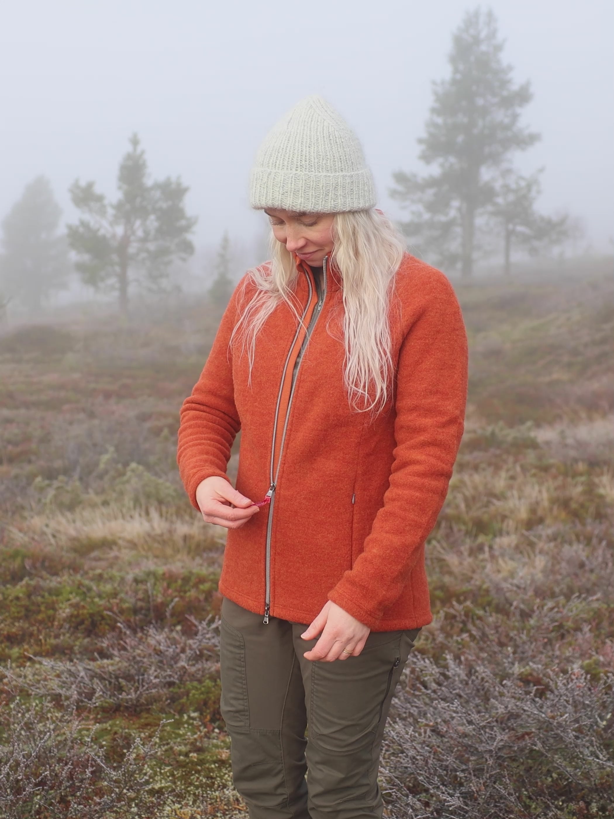 Video Ruskovillan villafleecetakista, hilla