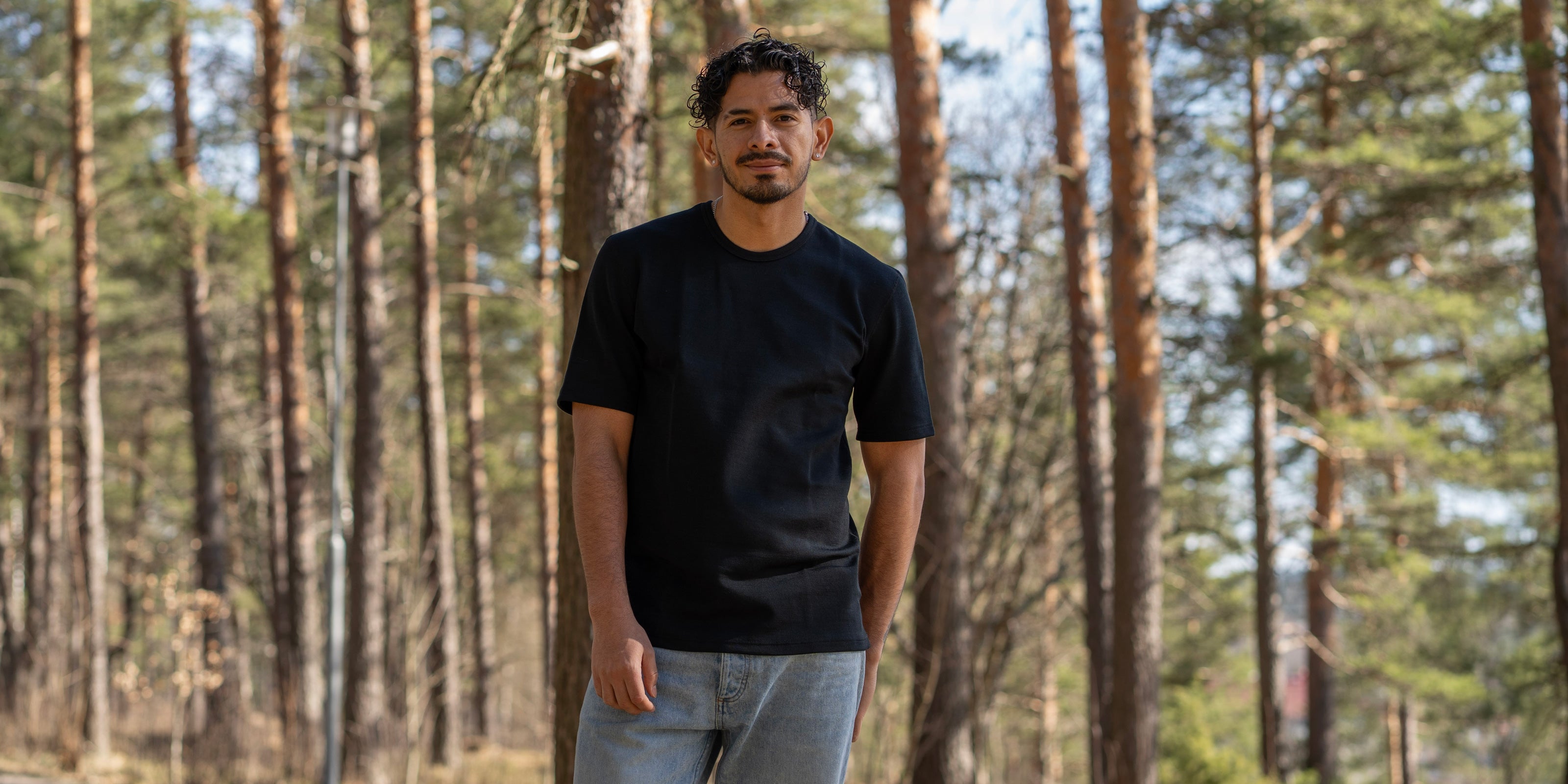 Merinovilla T-paita musta, unisex / miesten