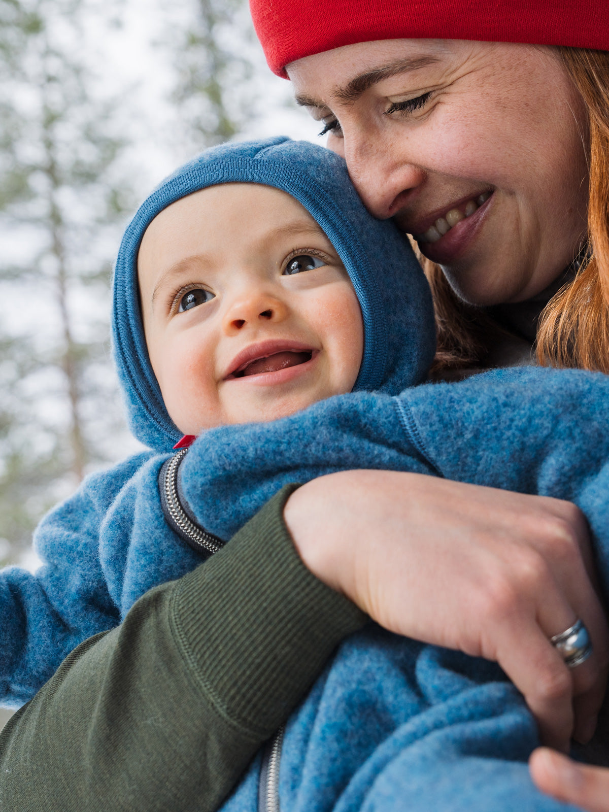 Vauvan villafleecehaalari taivaansinininen