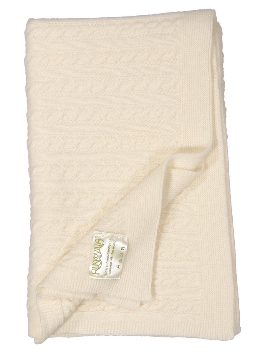 Ruskovilla's organic merino wool blanket for babies