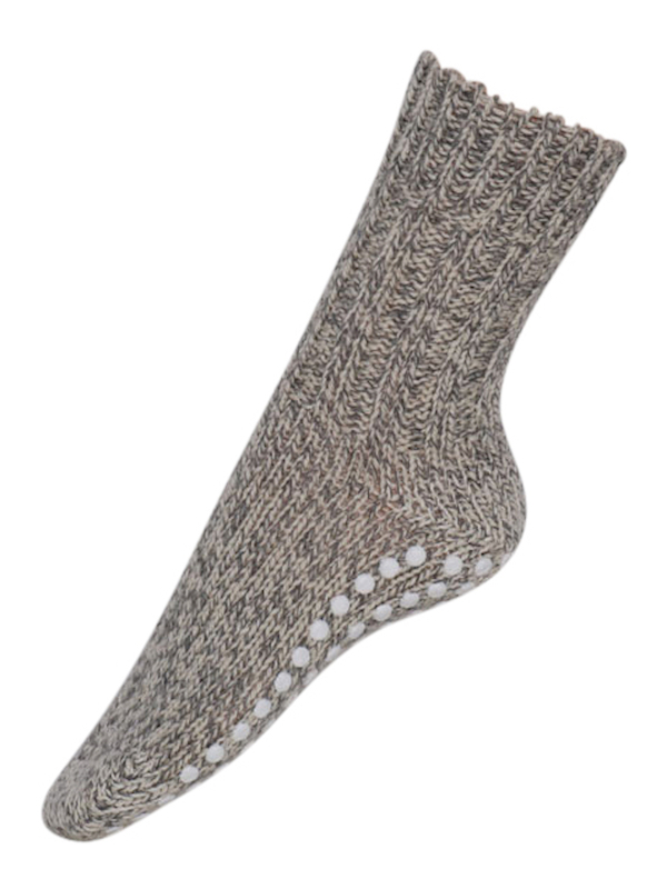 Ruskovilla's adult's organic merino wool Socks with Silicone Stop-Dots