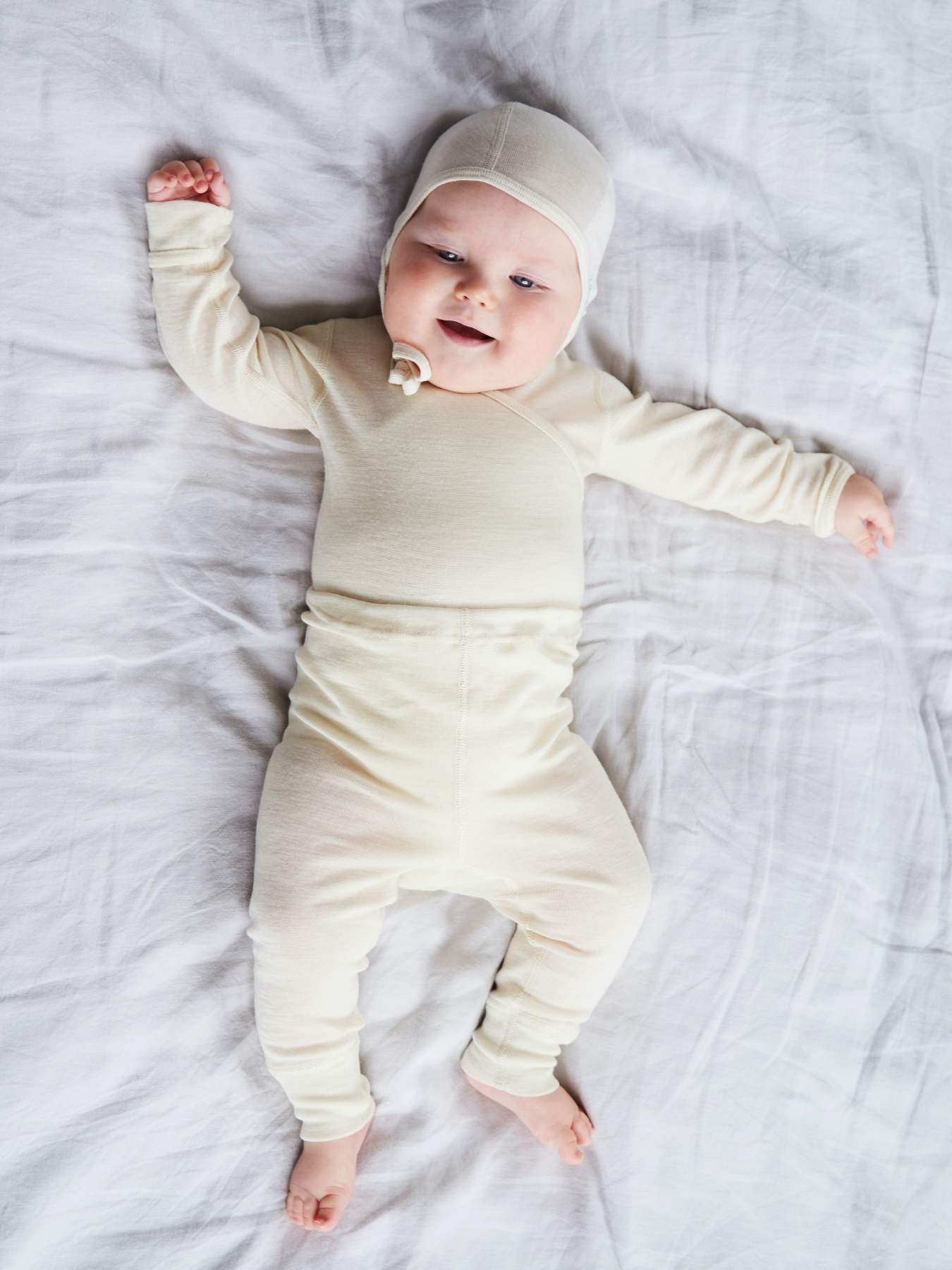 Ruskovilla vauva baby silkkivilla silkwool kerrasto2