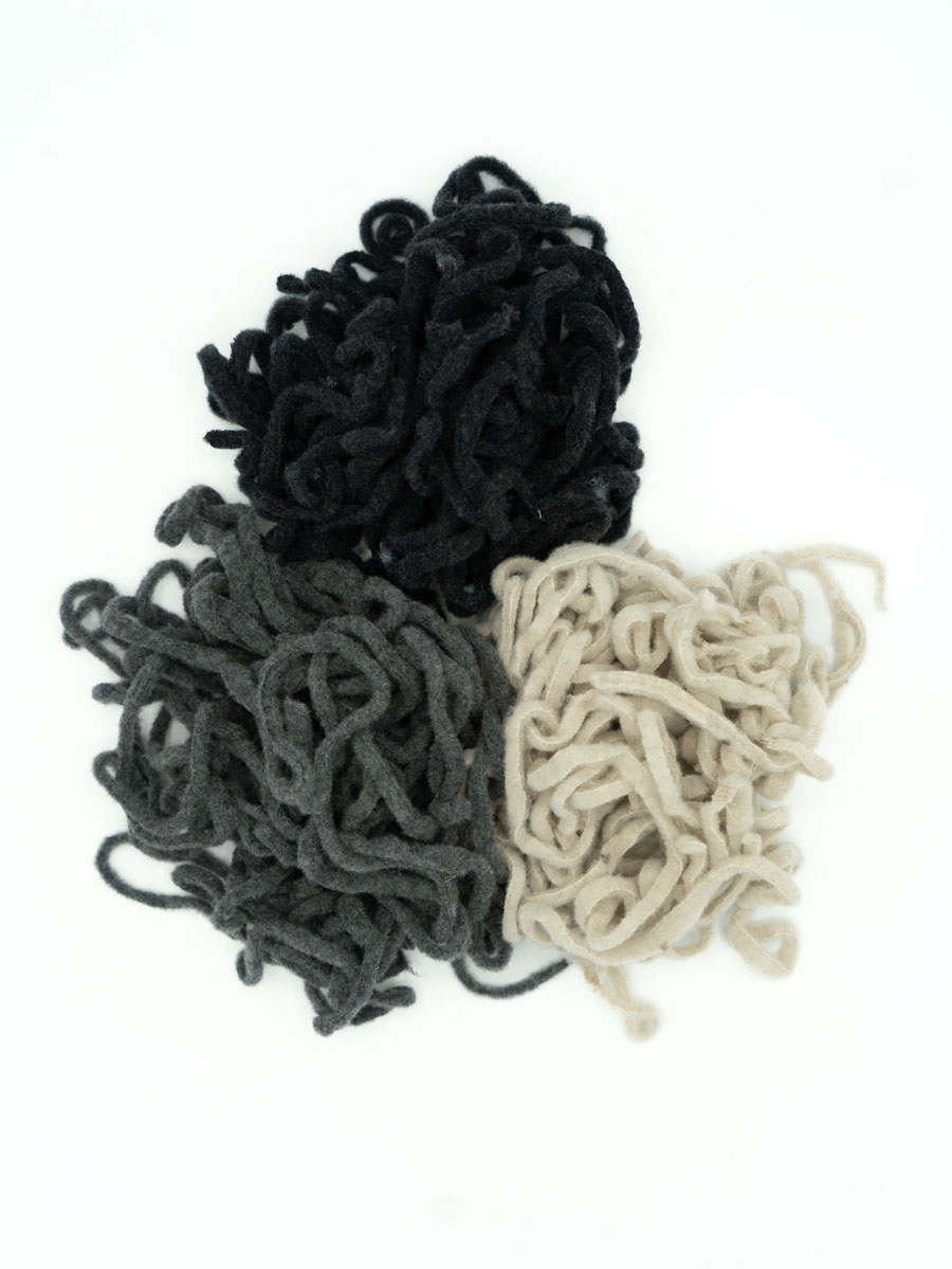 Wool fleece strips for handicrafts